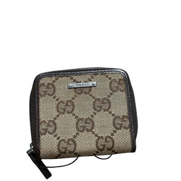 Gucci Signature Canvas Mini Coin Purse - Picture 3 of 9